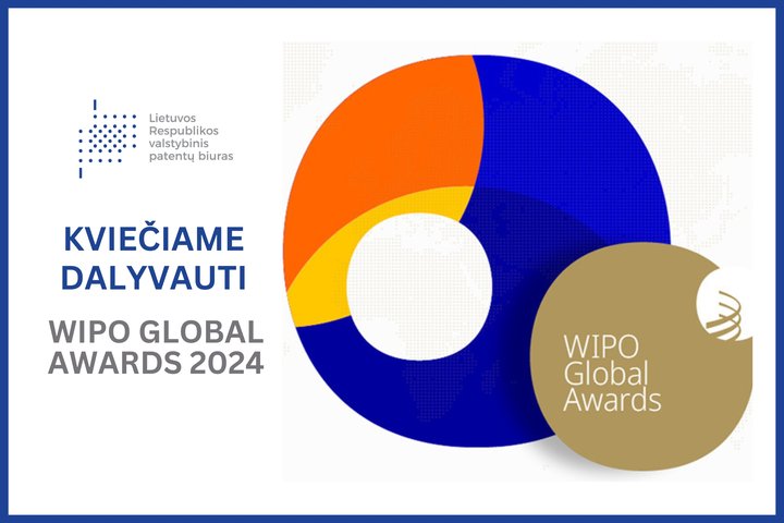 Naujienos apie konkursą "2024 WIPO Global Awards" iliustracija