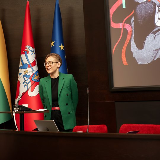 Mokymų akimirka.