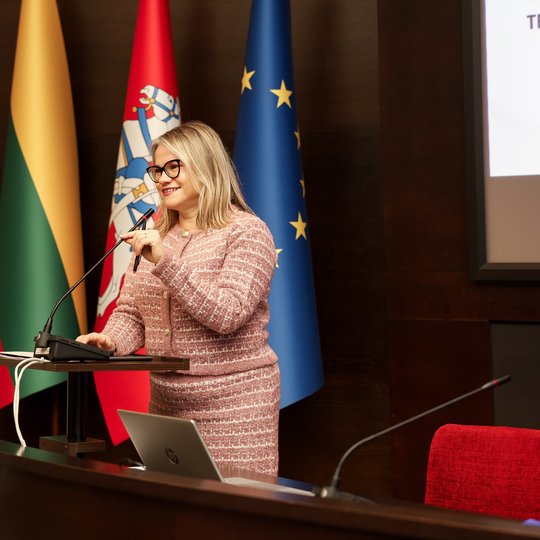Mokymų moderatorė - VPB direktoriaus pavaduotoja Lina Mickienė.