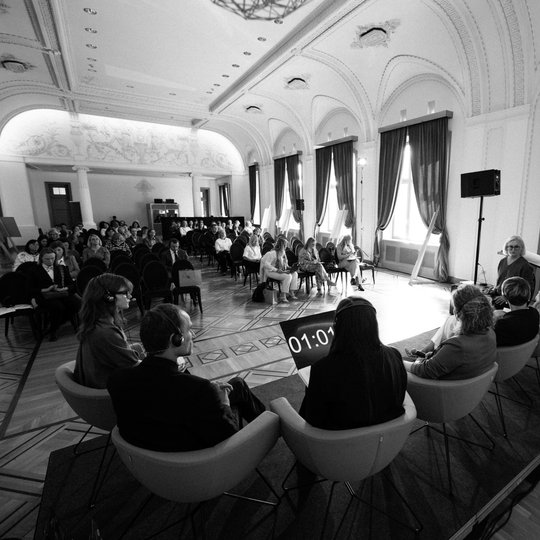 Konferencijos akimirka.