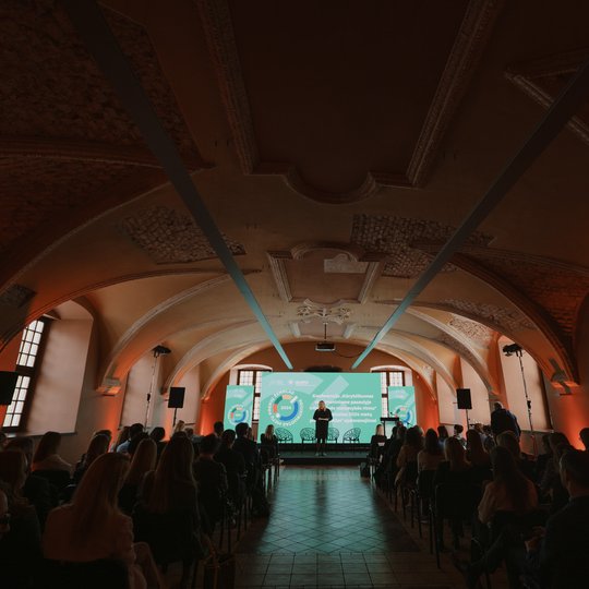 Konferencijos akimirka.