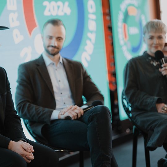 Konferencijos akimirka.