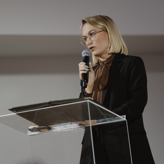 Konferencijos akimirka.