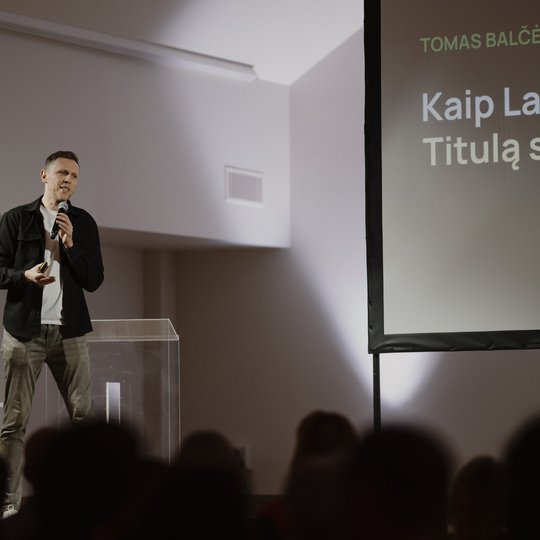 Konferencijos akimirka.